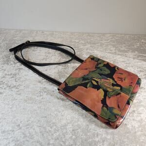 Patricia Nash Womens Granada Floral Leather Crossbody Handbag